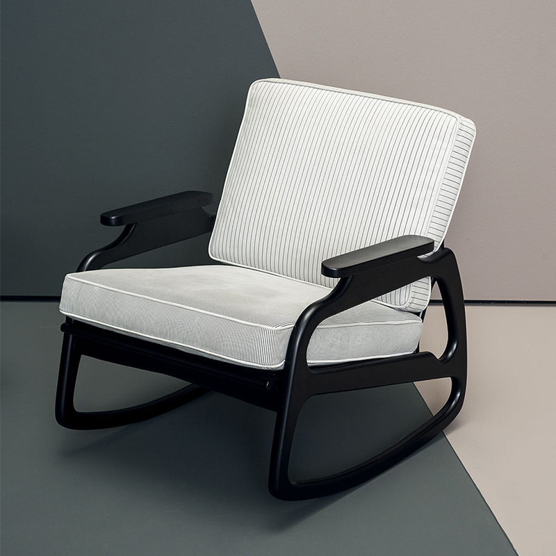 Fransk träram Tyg Enstaka soffa Armstol Modern Lounge Accent Stolar för vardagsrumsmöbler